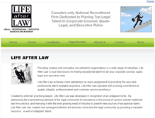 Tablet Screenshot of lifeafterlaw.com